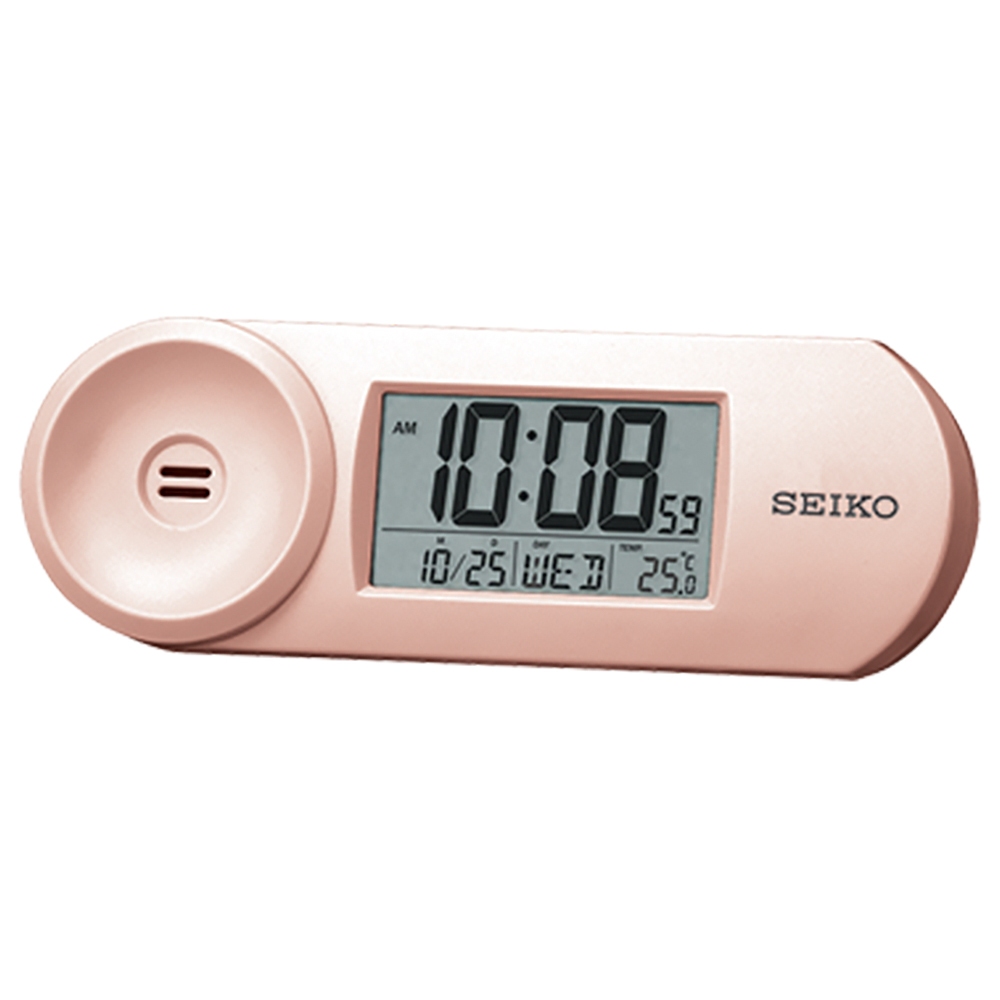 SEIKO 精工 話筒造型電子鐘 鬧鐘 桌鐘 QHL067P, , large