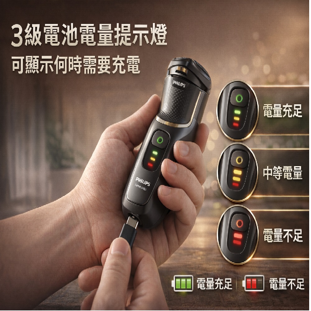 【Philips 飛利浦】電動刮鬍刀 S4313, , large