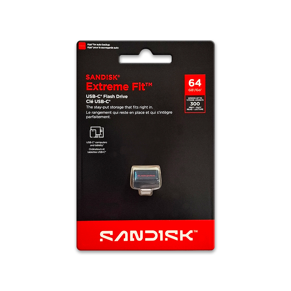 【SanDisk】CZ530 Extreme Fit 64G USB 3.2 Type-C 隨身碟 安卓 蘋果 適用, , large