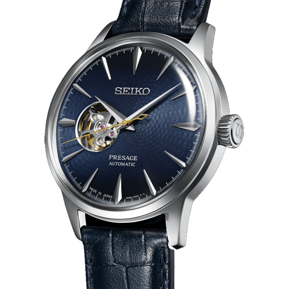 SEIKO 精工 Presage 開芯鏤空機械錶-40.5mm 4R38-01N0B(SSA405J1), , large