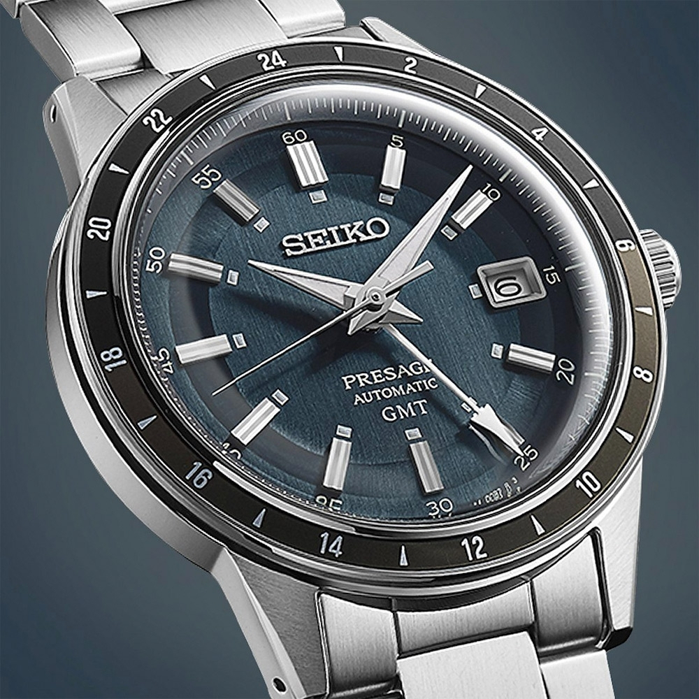 SEIKO 精工 Presage Style60’s系列GMT機械錶 SSK009J1/4R34-00B0B, , large