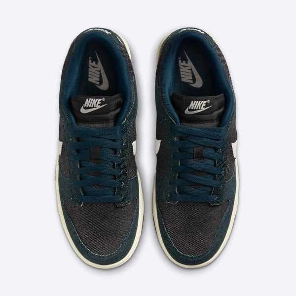 Kixpress-Nike 耐吉 WMNS Dunk Low 女 運動休閒鞋 復古鞋 低筒 牛仔布 黑藍 [HF1985-400], , large