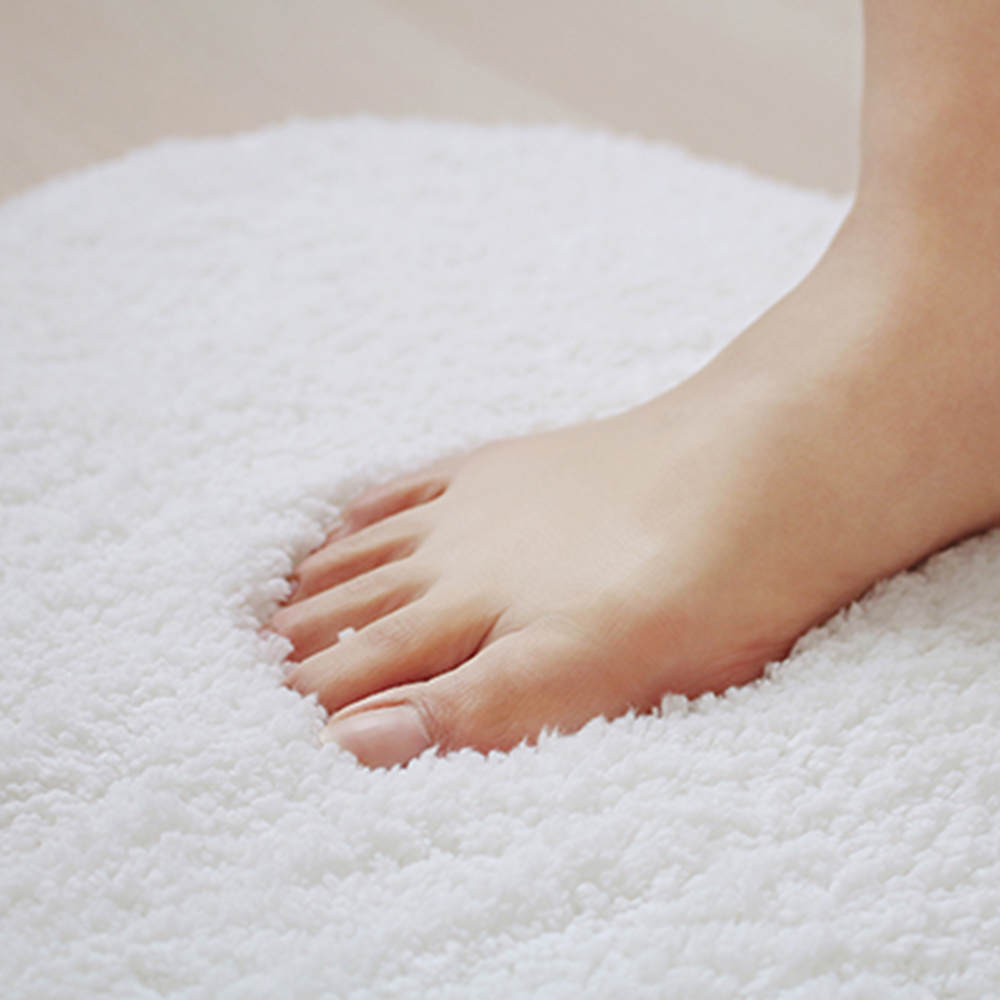 【&NE】日本製吸水速乾防滑雲朵地墊(雲端般的柔軟觸感) 雲朵白, , large