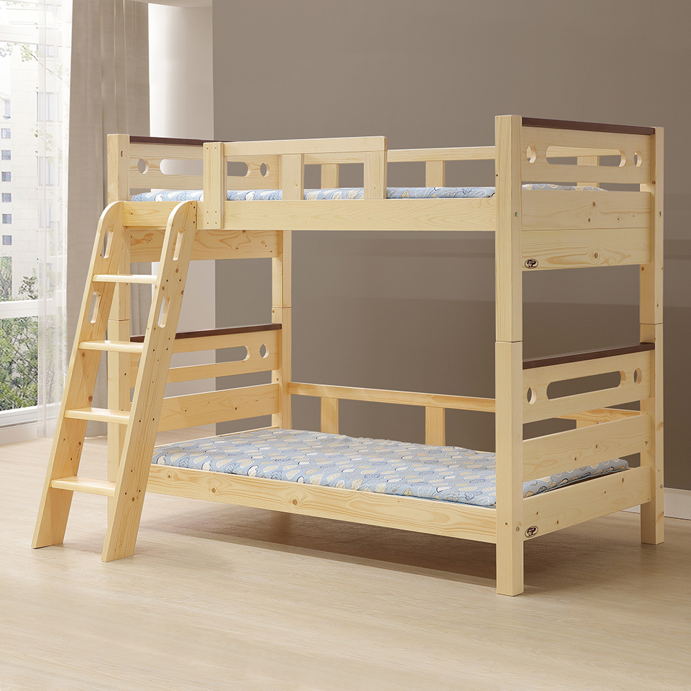 【唯熙傢俱】馬克北歐松3.5尺雙層床, , large