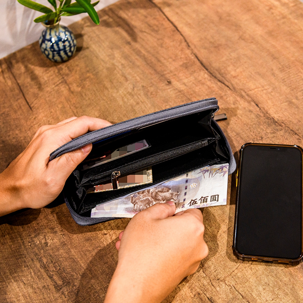 【MQ】Yamagata Fine Herringbone Zipper Long Clip, , large