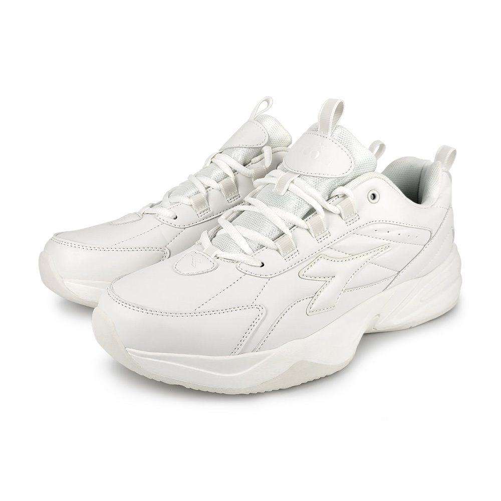 DIADORA迪亞多那 復古運動男鞋 男運動鞋 慢跑鞋 老爹鞋 反光 保護後跟 透氣 輕量 吸震 減壓 彈性 止滑 白, , large