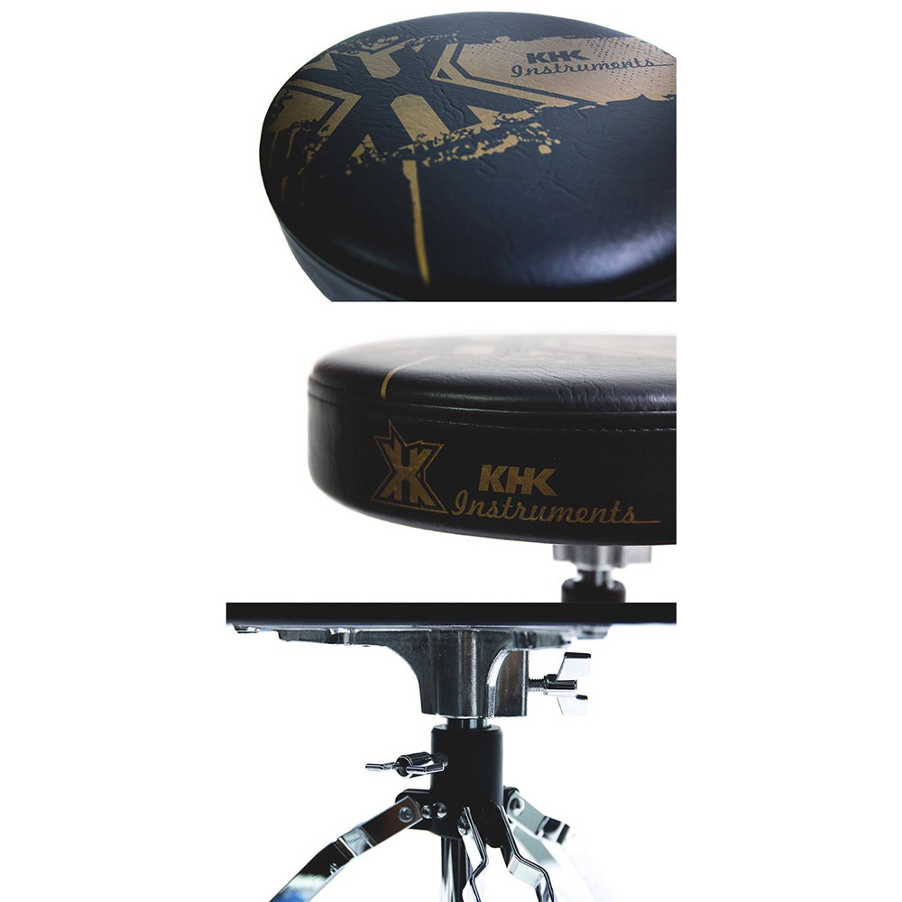 KHK DT700C GRK 強化兒童鼓椅 黑底金標款【敦煌樂器】, , large