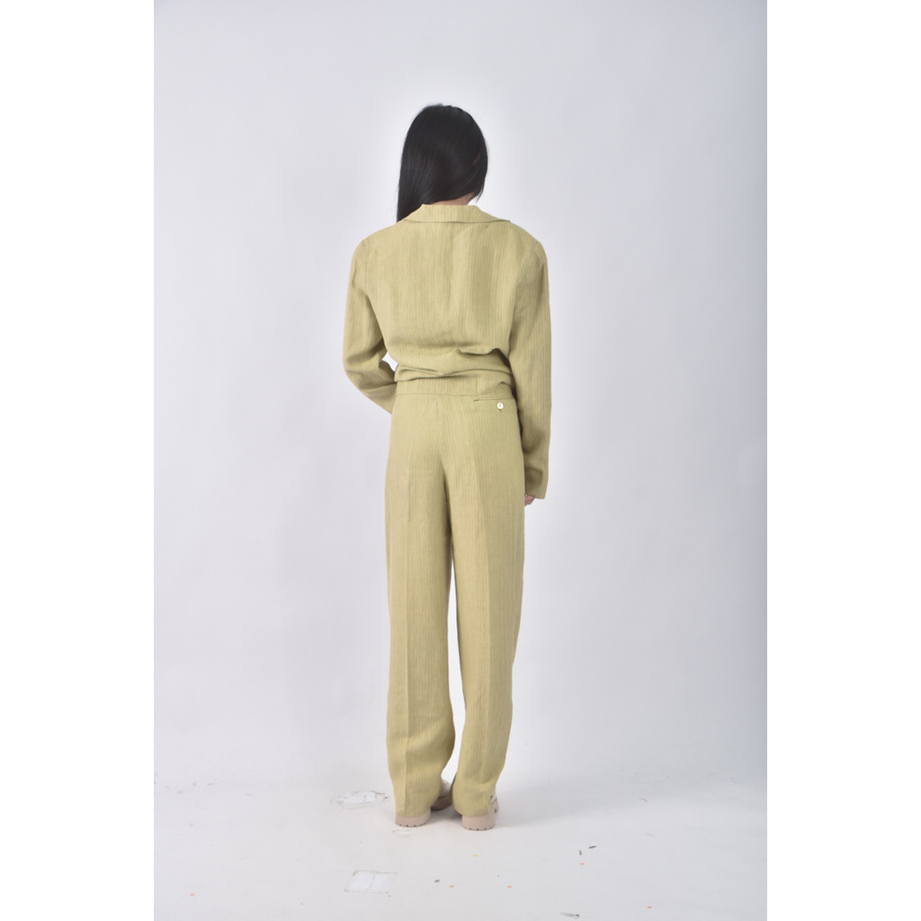 (4XL（含）以上) gbr西裝條紋綠色套裝二手衣, , large