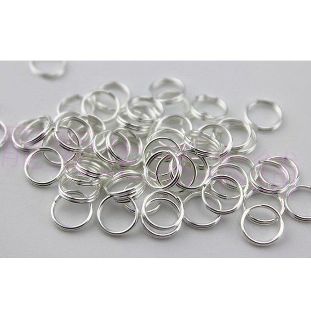 【寵愛生活本舖】8~15mm飾品掛圈 雙圈 雙層鐵圈 連接圈 鐵環, , large