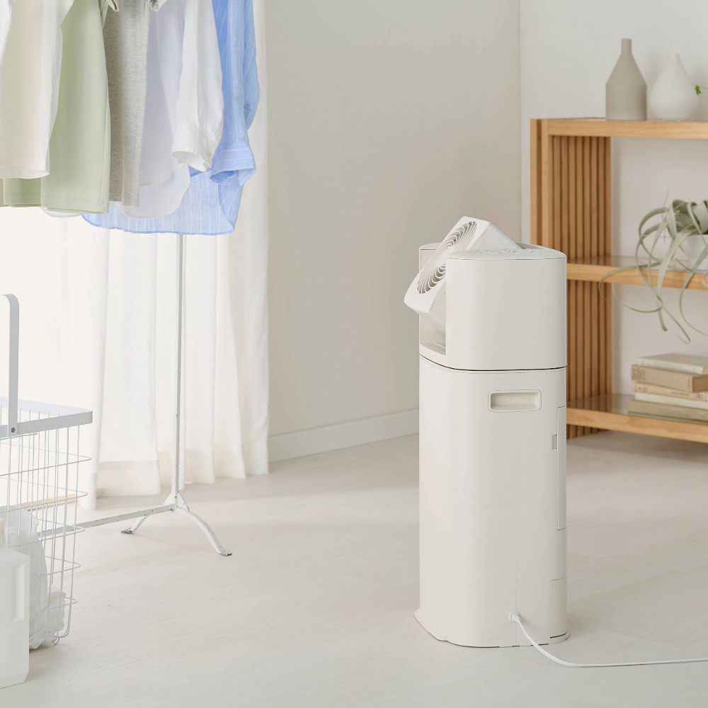 日本IRIS OHYAMA 乾燥循環除濕機 DDC-60｜暖風除溼 x 冷風循環扇 x 極致乾燥, 象牙白色, large