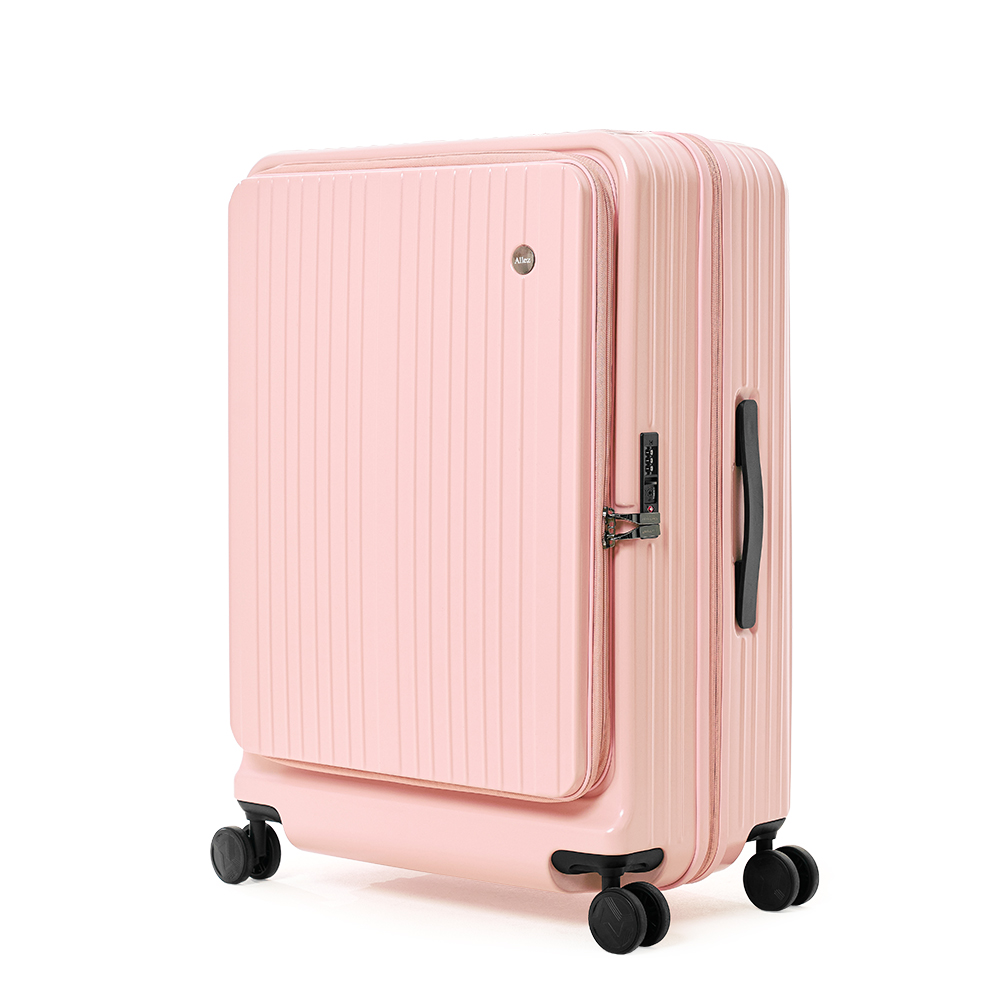 【ALLEZ】Front-Opening Luggage 29-inch Peach Pink