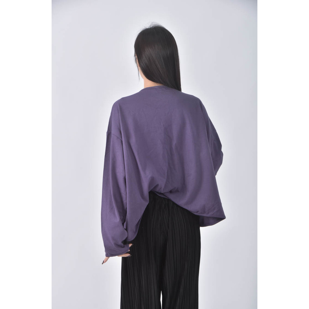 (2XL) yoom韓牌寬鬆紫色長袖上衣二手衣, , large