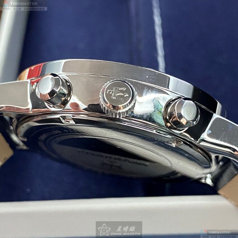 [星晴錶業]MASERATI手錶,44mm,R8871134002寶藍色錶面銀錶殼寶藍真皮皮革錶帶款, , large