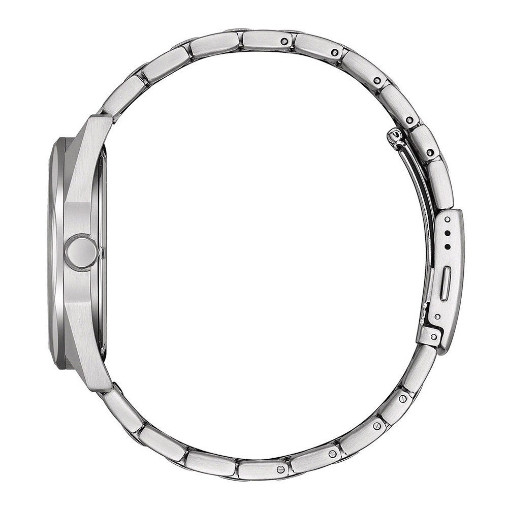 CITIZEN 星辰 光動能八角形經典大三針手錶 送禮推薦-銀x黑/41mm BM7600-81E, , large