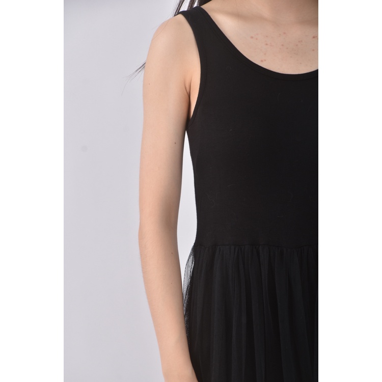 (S) dx xihan質感薄紗黑色洋裝二手衣, , large