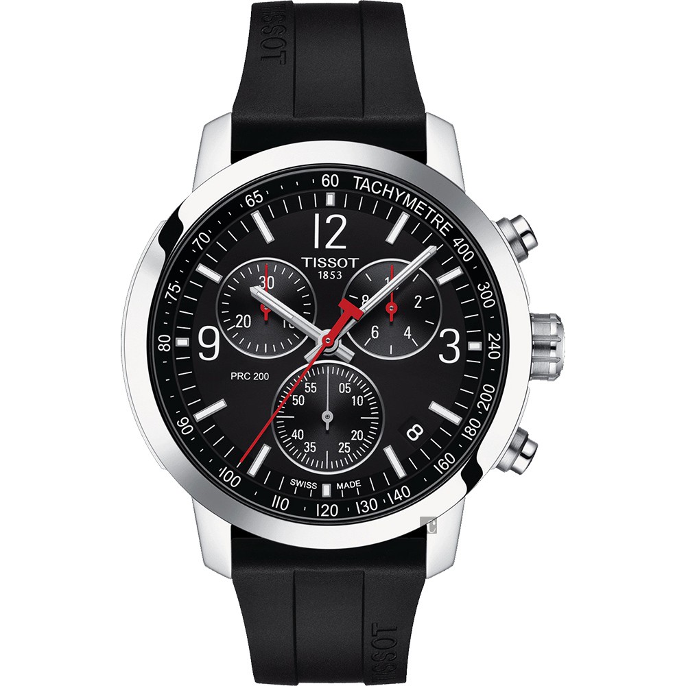 TISSOT 天梭 T-Sport系列 PRC200 競速三眼計時腕錶 T1144171705700, , large