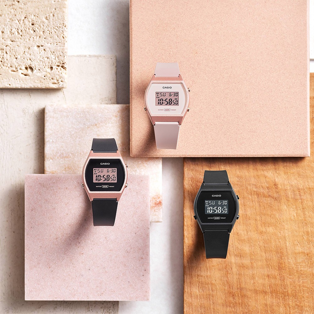 CASIO 卡西歐 運動休閒風復古電子錶 LW-204-4A, , large
