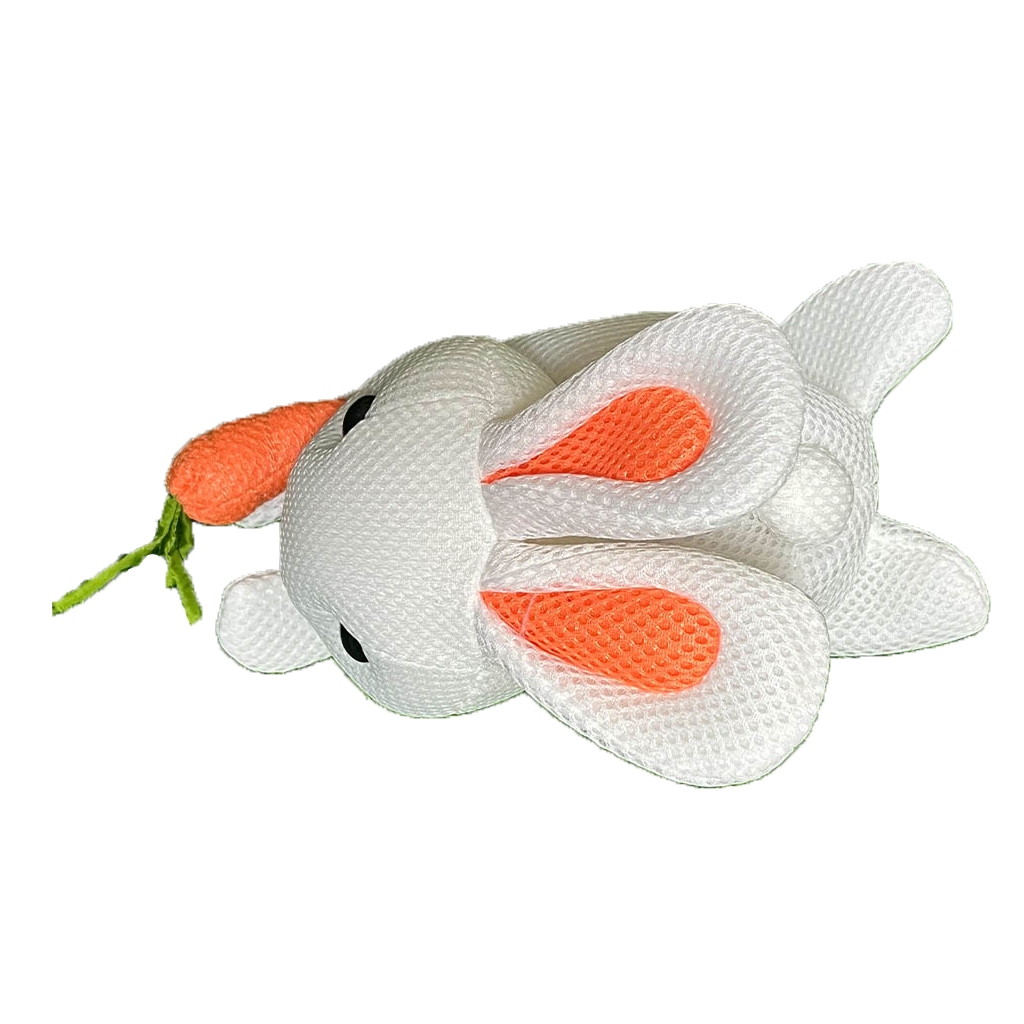 【可愛造型 可機洗 透氣抗菌】小白兔 零錢包 吊飾 鑰匙圈吊飾 禮物 交換禮物 包包吊飾【加贈購物袋顏色隨機】, , large