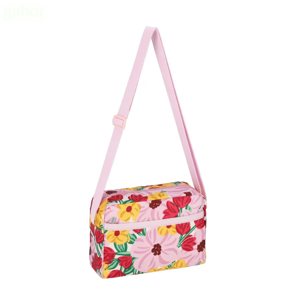 LeSportsac Daniella Crossbody 拉鍊斜背包 側背包 -粉紅花漾, , large