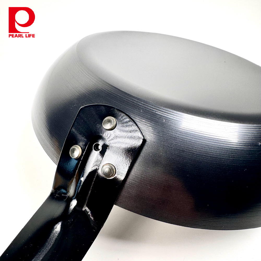 [Pearl] 燕三條 鐵炎之技  22cm 長柄平底鍋/平底鍋/鐵鍋/IH爐適用, , large