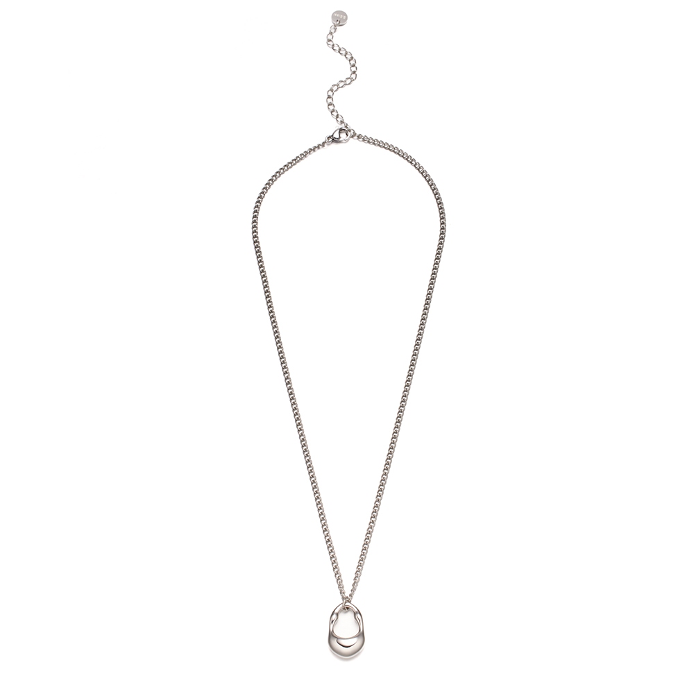 ULOO Glimmer 弧光意境項鍊-銀色 UN4002620, , large