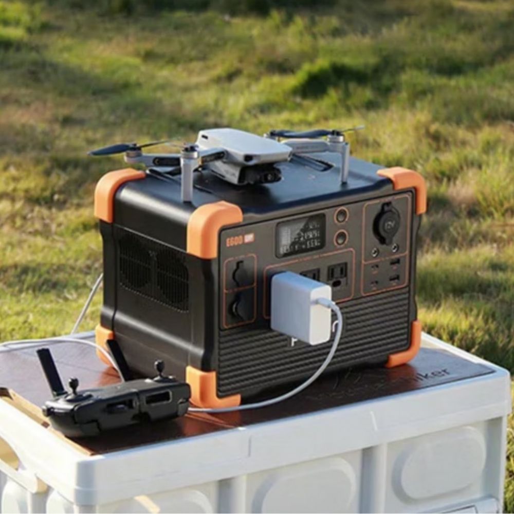 【PECRON】E600LFP性能小鋼炮儲能電源｜1200W/614Wh｜ 磷酸鐵鋰 停電 防災 露營電源, , large