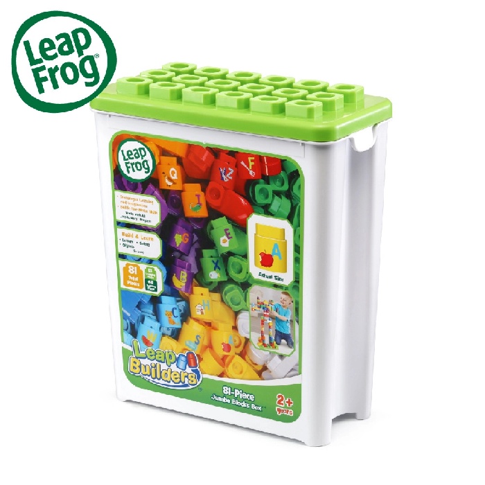官方直營【LeapFrog】小小建築師-豪華81件積木補充盒, , large