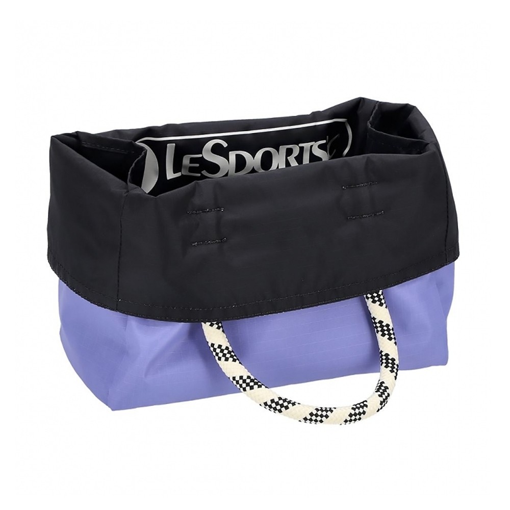 |快速出貨|Lesportsac Medium 2 Way Tote 中型雙面托特包/ 藍紫色簡約風, , large
