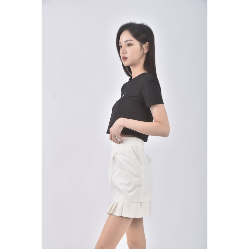 (L) jill stuart質感百褶白色短裙二手衣, , large