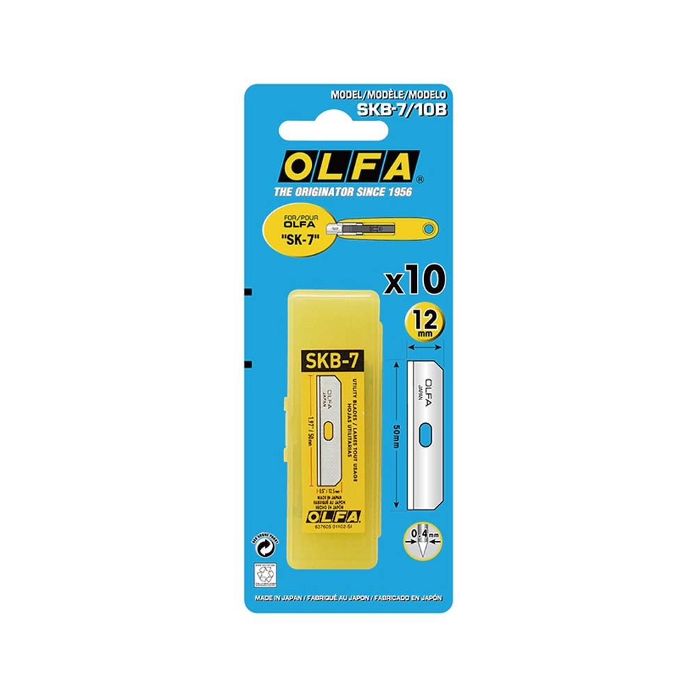 【OLFA】安全工作刀片 10片 /包 SKB-7/10B