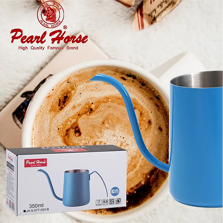 日本寶馬牌掛耳式手沖壺-350ml-水藍色-2支, , large