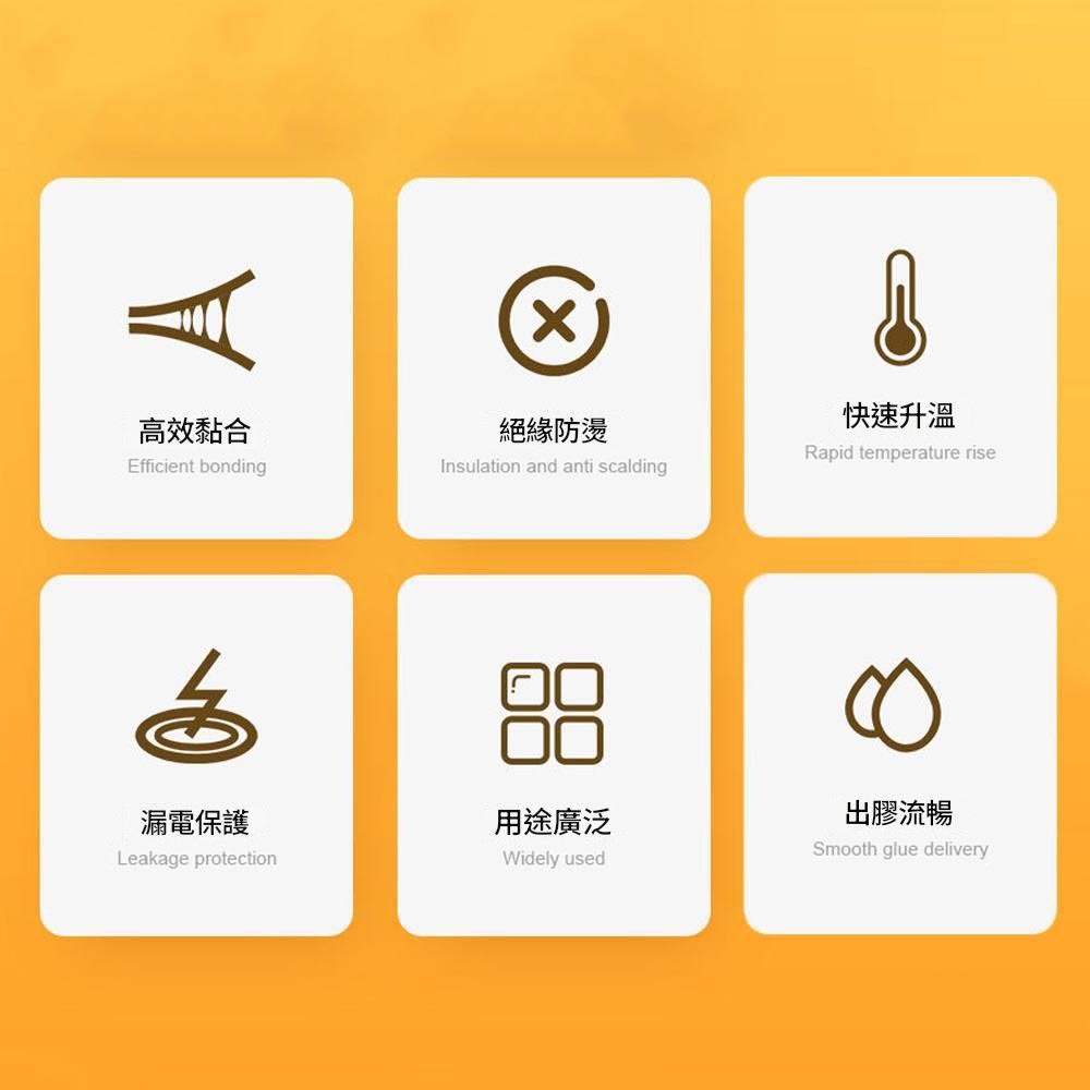 Dual-temperature 60/100W hot melt glue gun 110V (Taiwan standard), , large