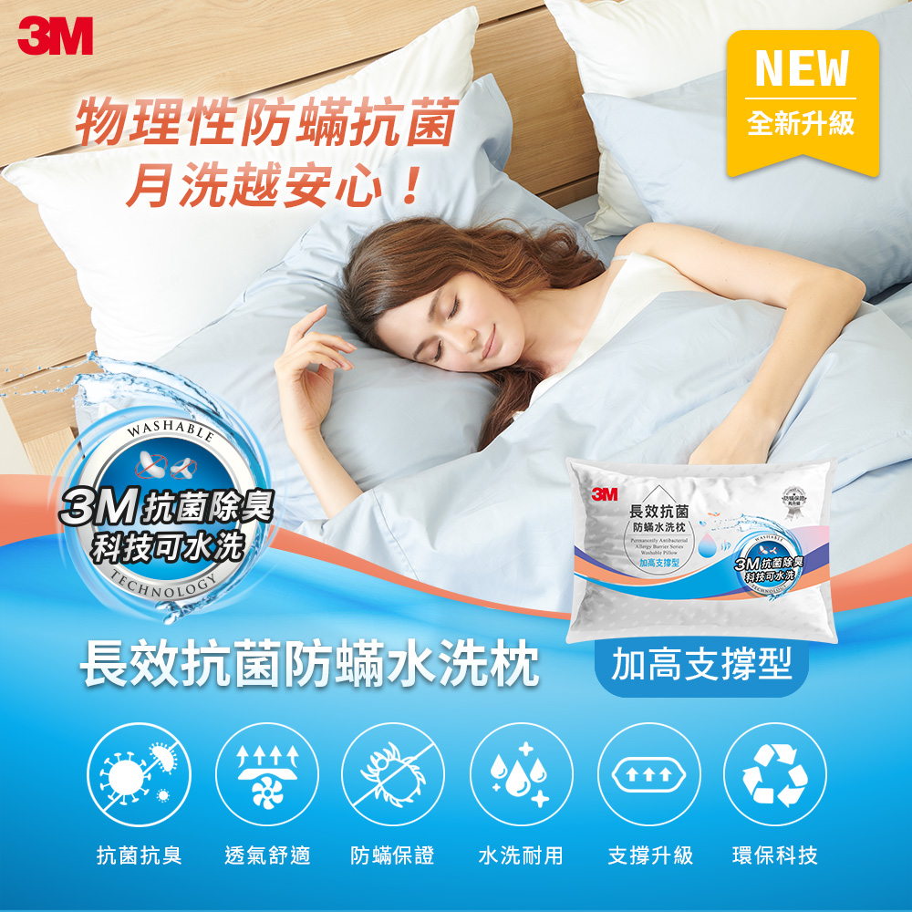 3M New WASHABLE PILLOW-Extra, , large