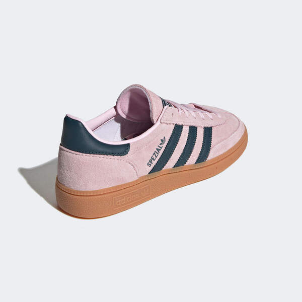 Kixpress-Adidas Handball Spezial W 女 休閒鞋 經典 復古 麂皮 三葉草 粉紅 深藍 [IF6561], , large