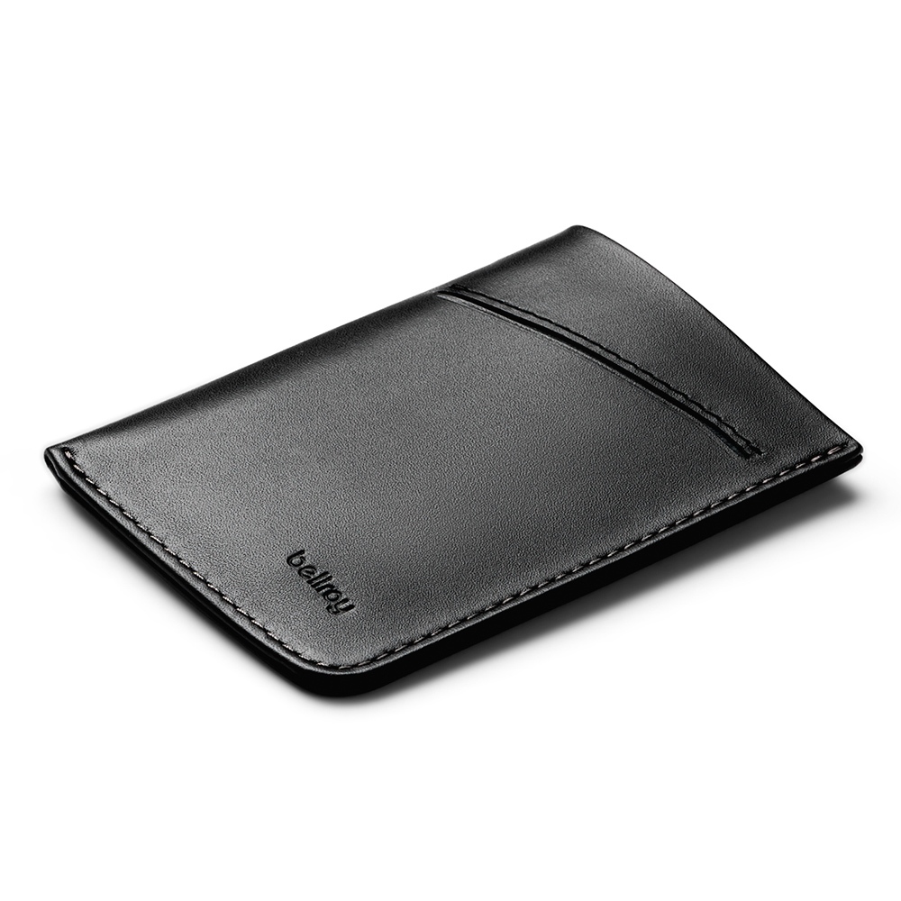 Bellroy 超薄皮夾 卡夾 優質皮革-黑, , large