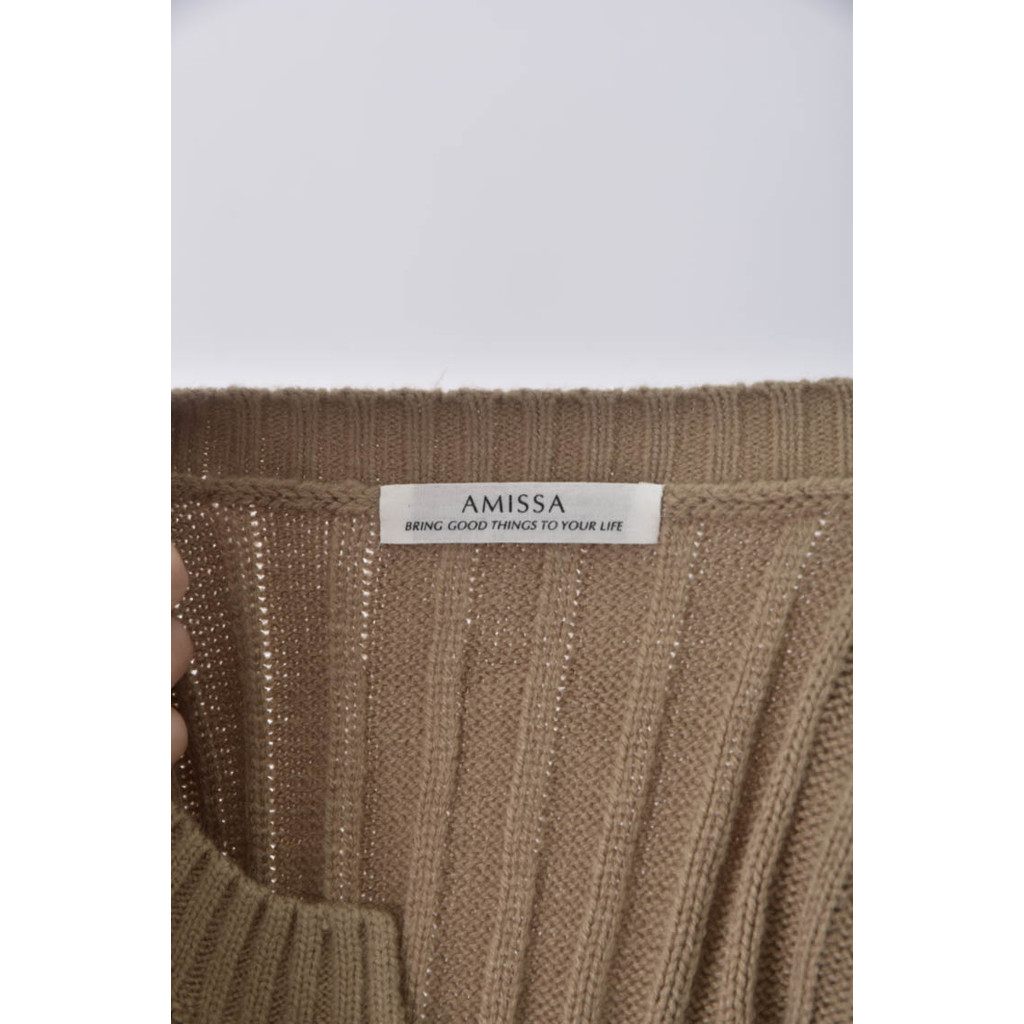 (XL) amissaV領、落肩棕色洋裝二手衣, , large
