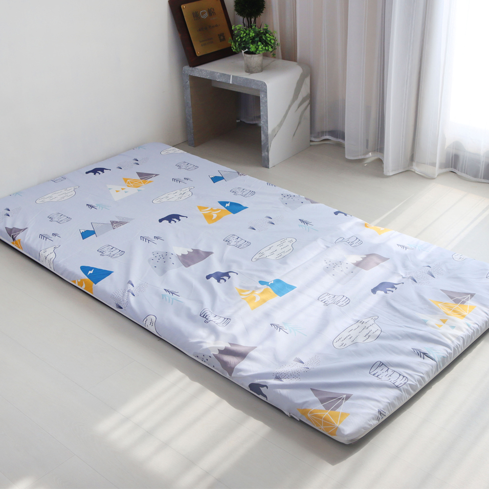 【台灣製造】天然原色細編消暑蓆 厚度5cm 單人3尺｜遇見森林｜四季可用 涼感蓆面 三折床墊 草蓆, , large