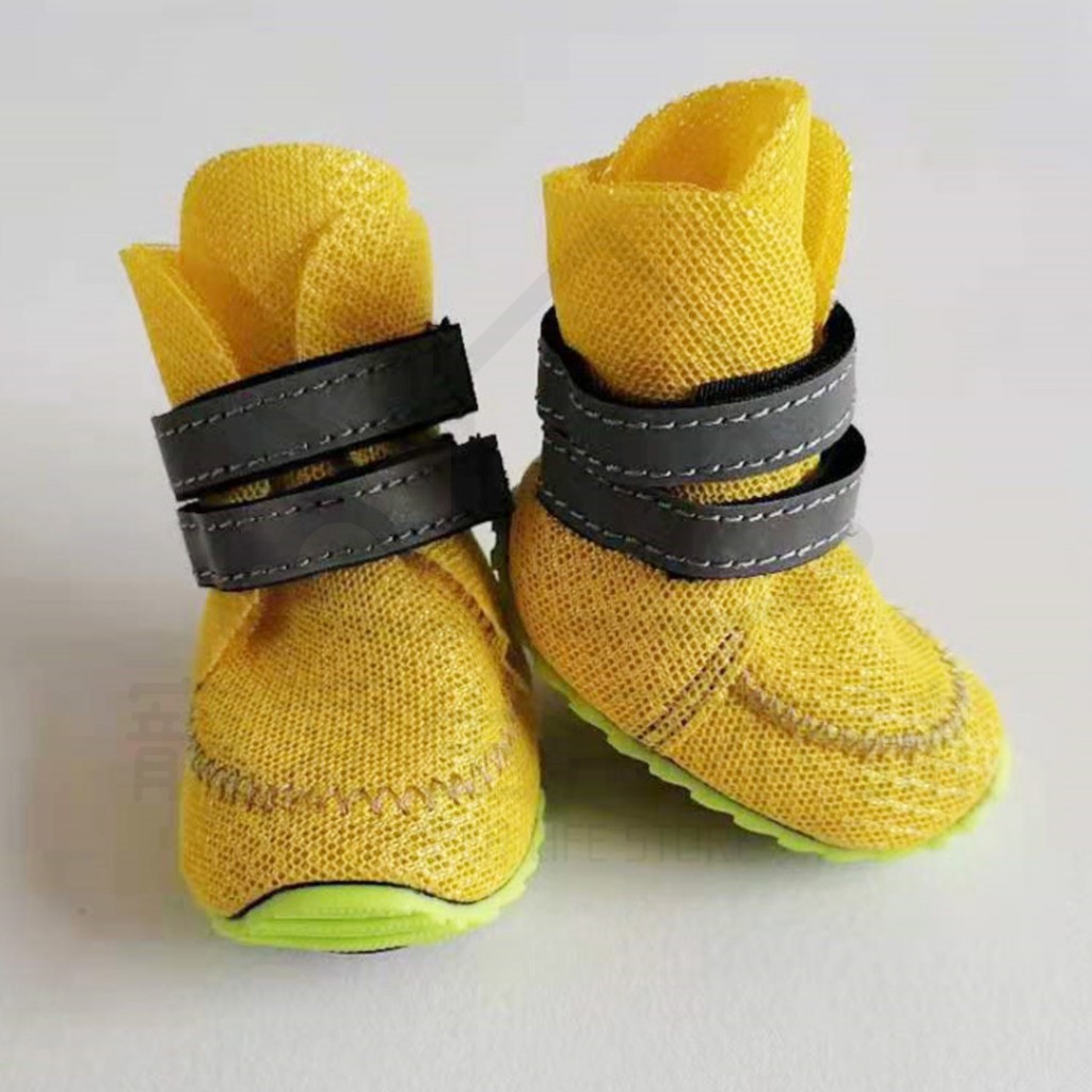 【寵愛生活本舖】-中大型款-寵物夏季多彩透氣網鞋+反光條 狗鞋 小狗鞋 寵物鞋 防滑寵物鞋, , large