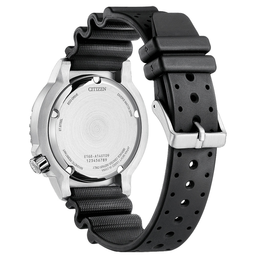 CITIZEN 星辰 千彩之海UNITE with BLUE 限量 光動能200米潛水錶BN0166-01L, , large