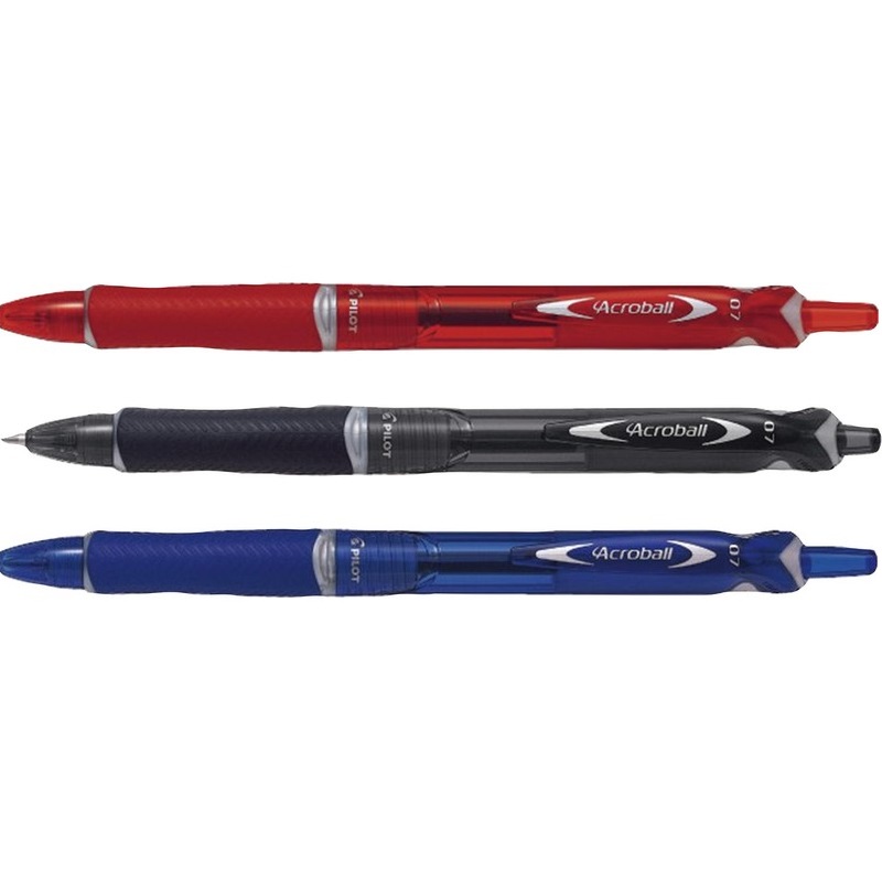 百樂輕油舒寫原子筆(0.7)3入-藍1黑1紅1
