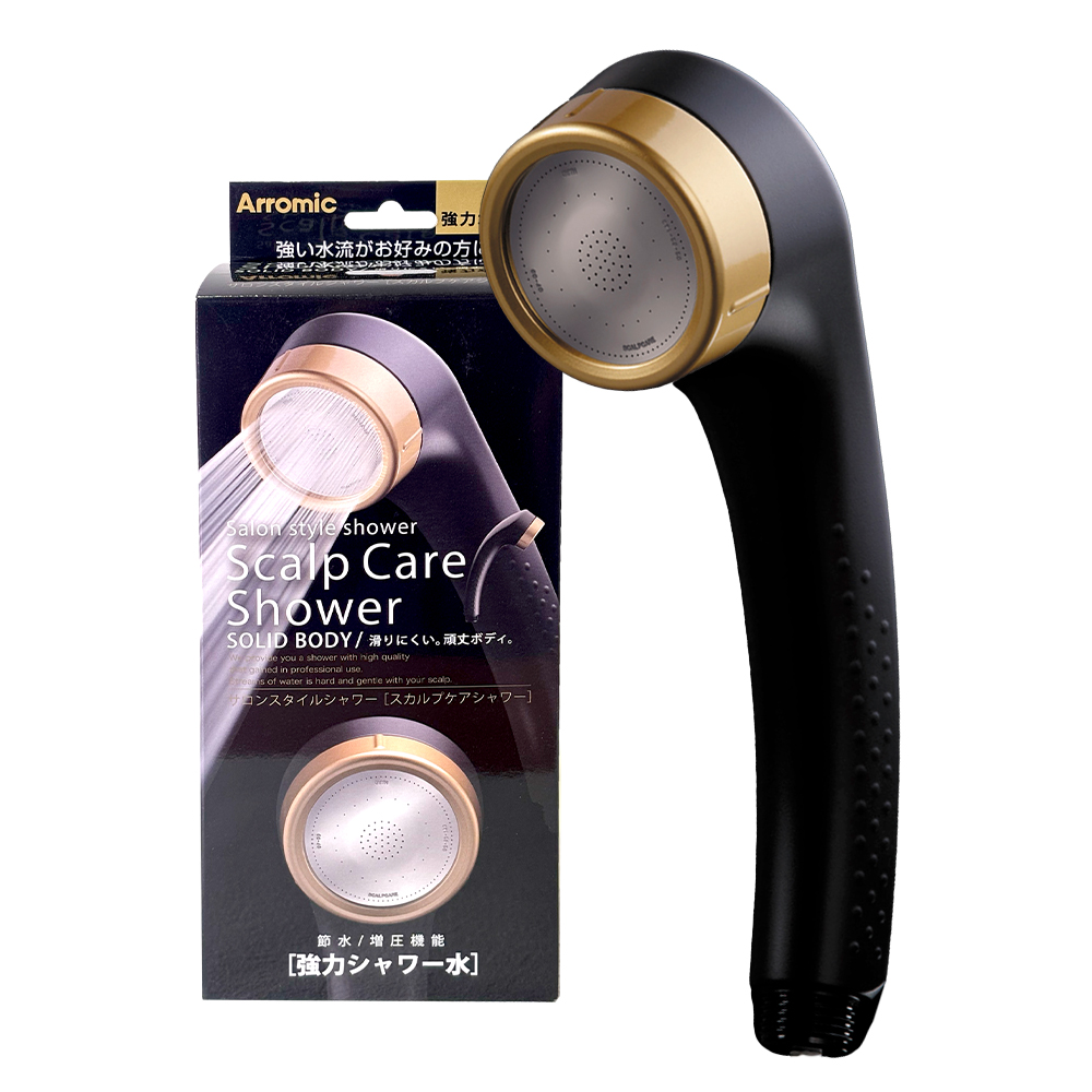 Arromic 沙龍級蓮蓬頭 (黑金/白金) 增壓省水  過濾除氯 護膚 頭皮護理 維他命C球