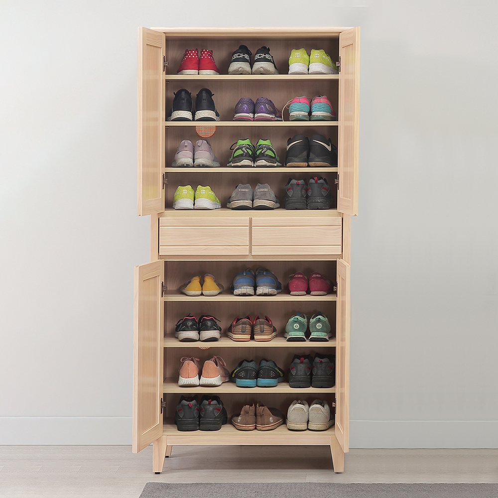 【Hampton 漢汀堡】利特多實木6尺高鞋櫃, , large