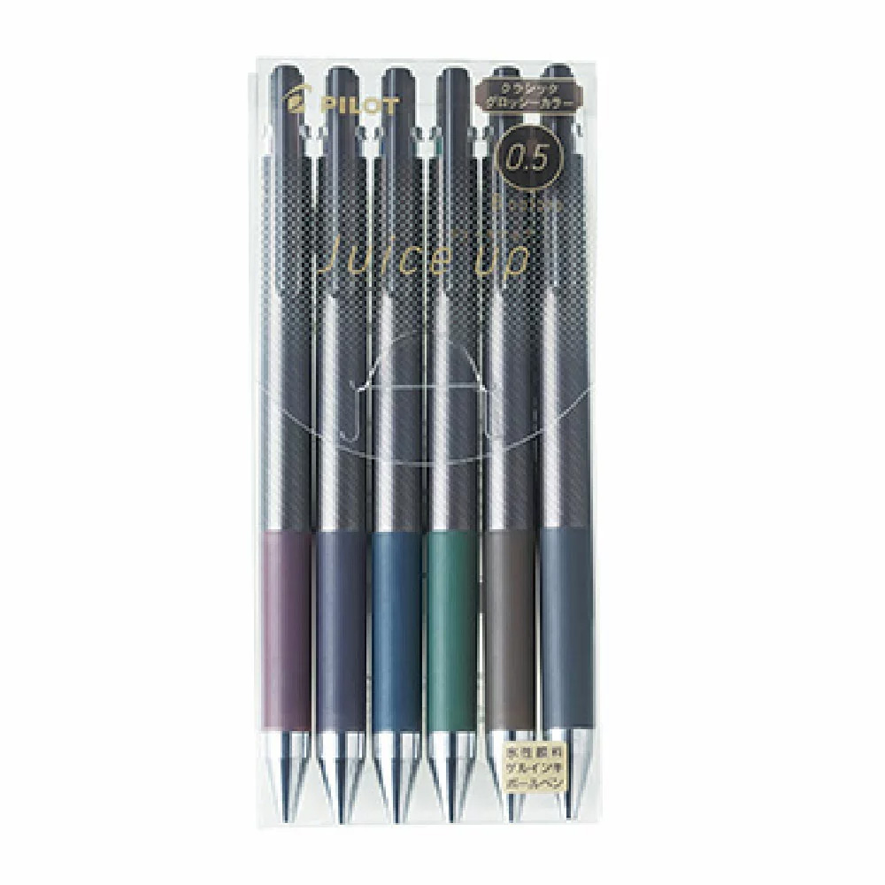 PILOT 百樂 超級果汁筆 復古 0.5mm 6色/組 LJP-120S5-CG-S6, , large