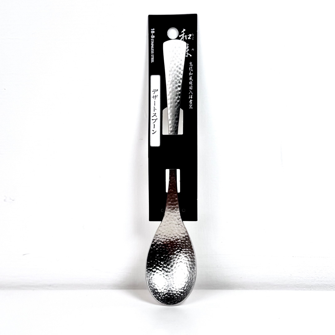 [片力] 不銹鋼 日式甜點勺 ｜燕三條 ｜和味槌目18-8 艷消不鏽鋼餐具 SY-2, , large