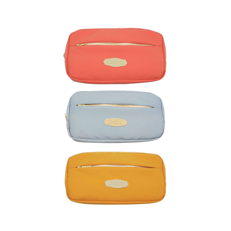 【PENROTE 筆樂】雙層復古筆袋 藍, , large