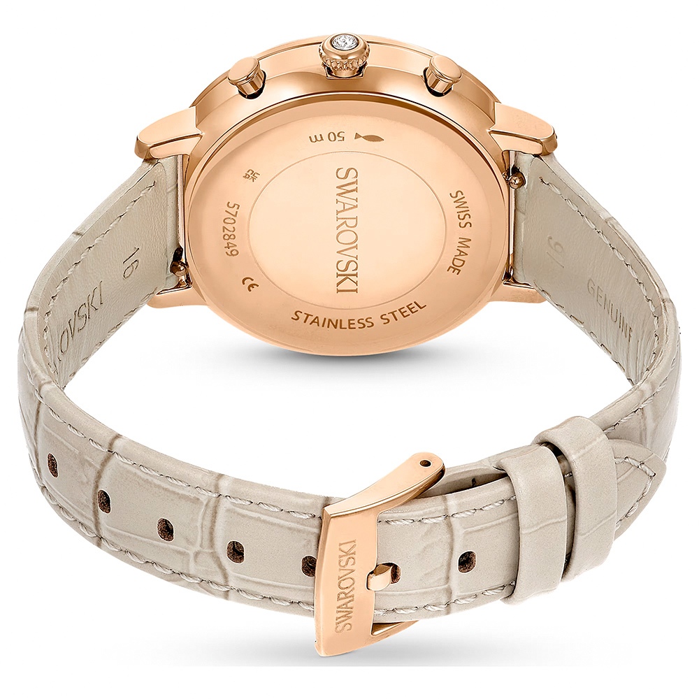 SWAROVSKI 施華洛世奇 Matrix TennisChrono 水晶三眼計時手錶 女錶-36mm 5702849, , large
