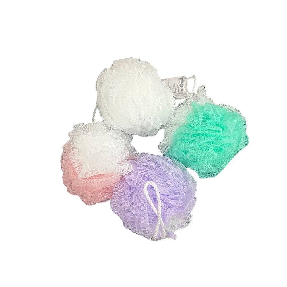 【生活好室】柔彩沐浴球 沐浴球 洗澡巾 沐浴 台灣製造 細柔材質 起泡容易 刷背巾 吊掛易乾, , large