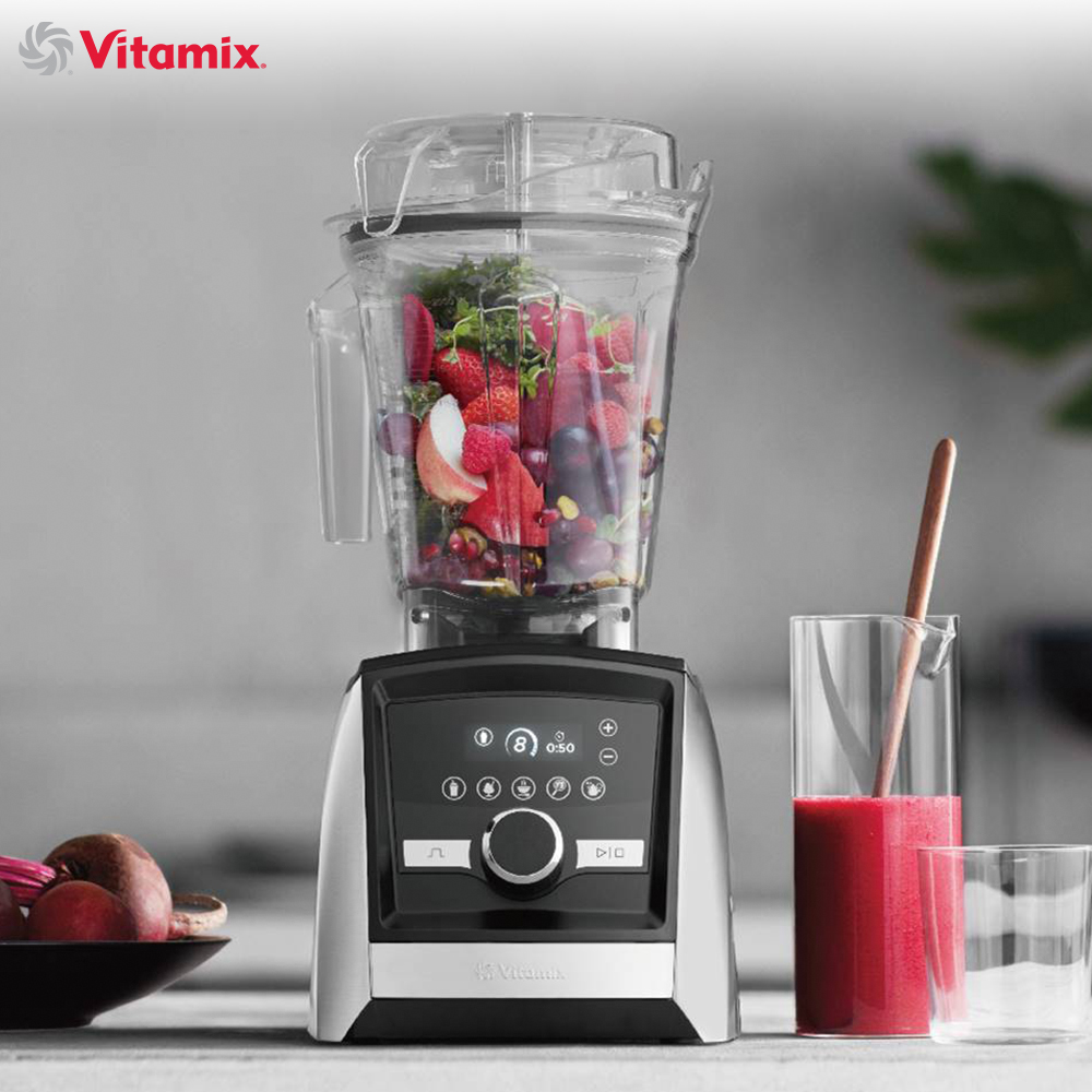 【美國Vitamix】Ascent領航者全食物調理機 智能x果汁機 尊爵級-A3500i-髮絲銀(官方公司貨)-陳月卿推薦, , large