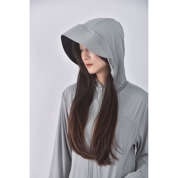 (XL) 質感防曬連帽綠色外套二手衣, , large