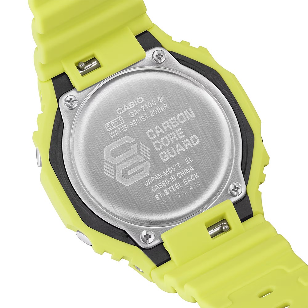 CASIO 卡西歐 G-SHOCK 單色美學 八角 雙顯手錶 GA-2100-9A9, , large
